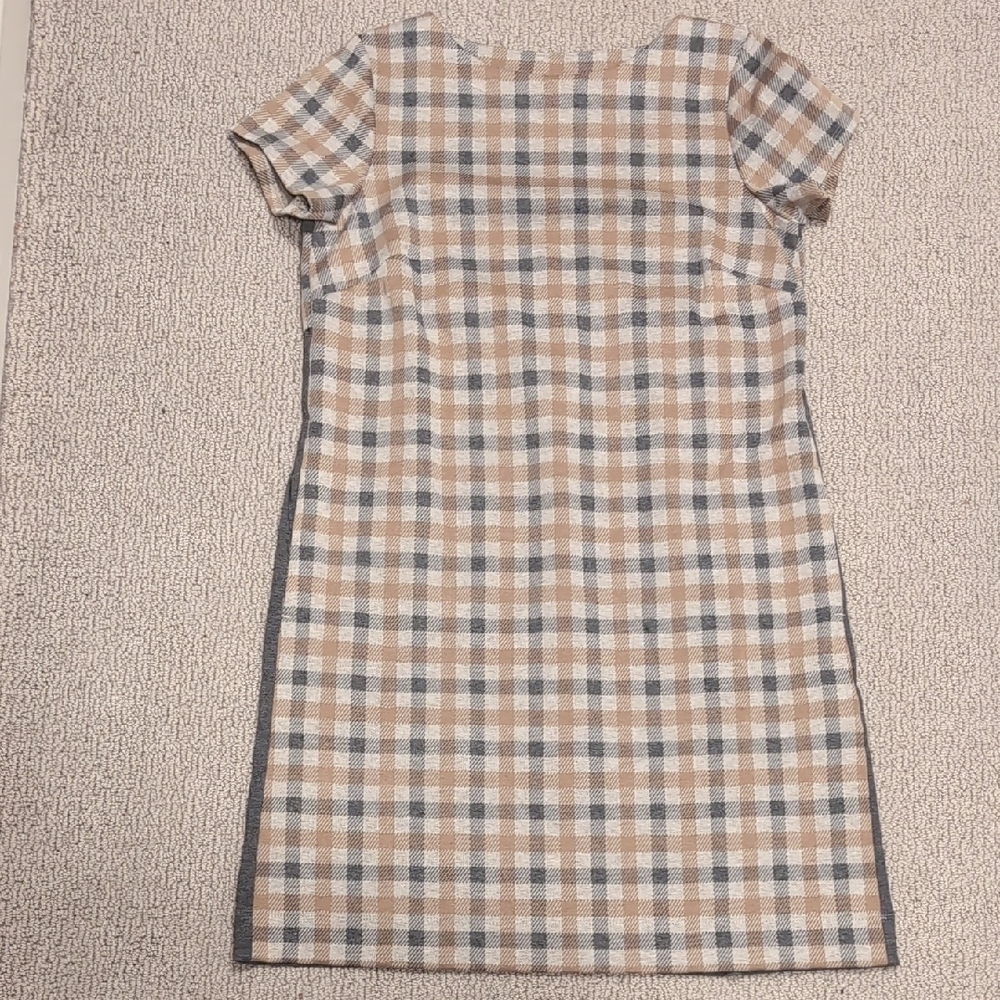 J.Jill Plaid Short Sleeve Dress